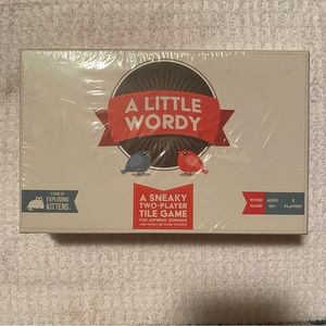 A Little Wordy A Sneaky Two Player Tile Word Board Game by Exploding Kittens